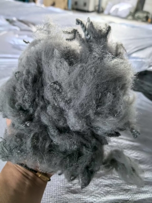 Dobra cena. Recycled Polyester Staple Fiber 2.5D 51mm Grey OEKO-TEX Certified w Internecie