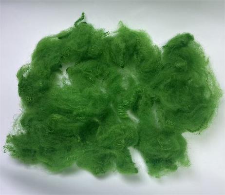 Dobra cena. Recycled Polyester Staple Fiber 4.5D 51mm Green with 0.4-0.5% Moisture Regain and Excellent UV Resistance w Internecie