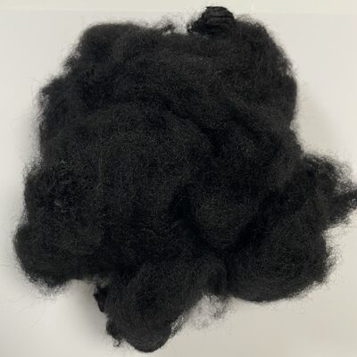 Dobra cena. 12D×64mm Czarny Ogniotrwały Włókno z Recyklingu Wysokie Bezpieczeństwo Tekstylia Domowe, Wnętrza Samochodowe Wysokiej Jakości Surowce w Internecie