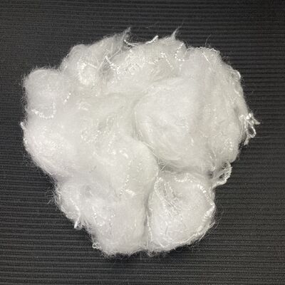 4D×51mm High quality single component set Soft & Fluffy PLA Hollow Siliconized Fiber for Bedding raw materials